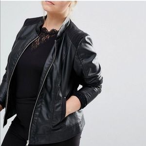 JUNAROSE Black Moto Jacket